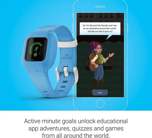 Reloj De Pulsera Garmin Vivofit Jr3 Bluetooth Blue Stars Azul Claro Azul Claro Negro - 6