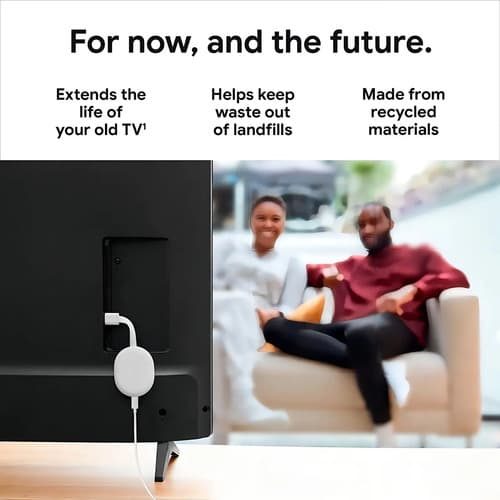 Google Chromecast 4k Chromecast With Google Tv Ga01919-us De Voz 4ª Generación 4k 8gb Nieve Con 2gb De Memoria Ram - 12