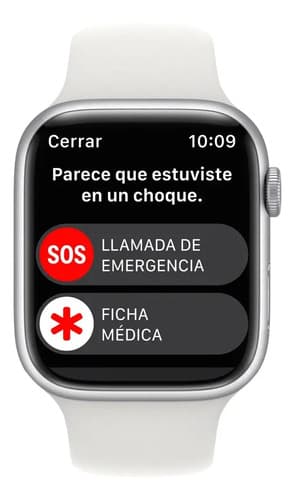 Apple Watch Series 8 Gps 45 Mm Correa Deportiva Blanca M/l Midnight M/l Blanca/patrón - 6