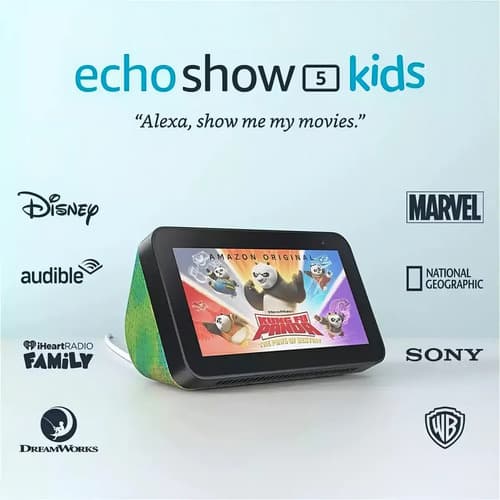 Amazon Echo Show 5 2nd Gen Kids Con Asistente Virtual Alexa, Pantalla Integrada De 5.5  Color Camaleón - 5