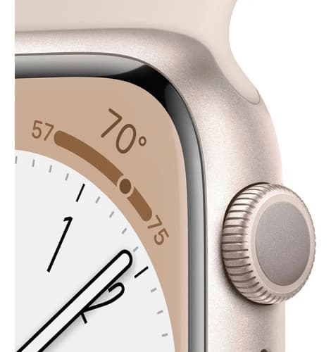 Apple Watch Series 8 45mm Aluminio Starlight M/l Liso Dorado - 3