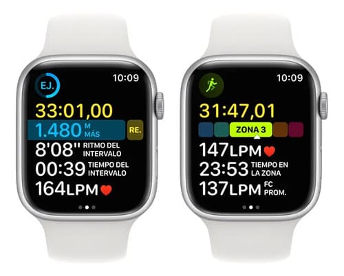 Apple Watch Series 8 Gps 45 Mm Correa Deportiva Blanca M/l Midnight M/l Blanca/patrón - 7
