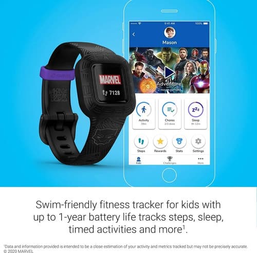 Reloj De Pulsera Garmin Vivofit Jr3 Bluetooth Black Panter Negro - 3