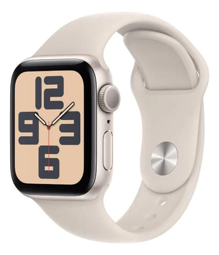 Apple Watch Se (2nd Gen) Gps  Caja De Aluminio Blanco Estelar De 44 Mm  Correa Deportiva Blanco Estelar - M/l - 2