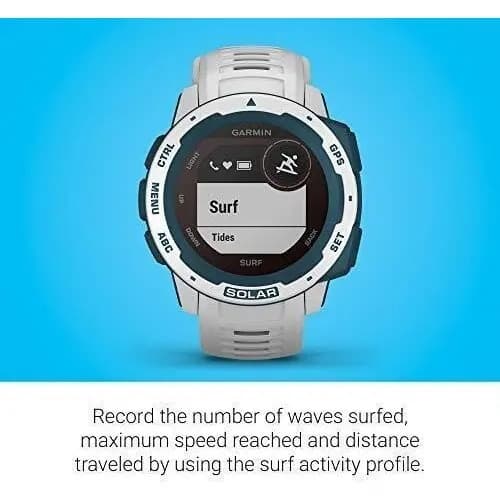 Garmin Instinct Solar Gps Edición Surf Color Blanco Blanco Blanco - 3
